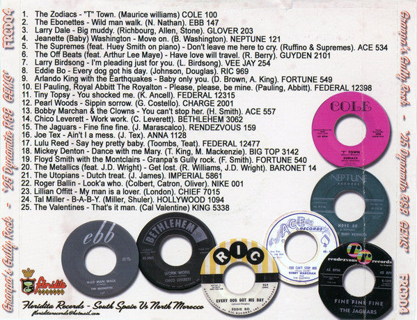 V.A. (R&B、ドゥワップ踊れる曲のみ編集コンピ第1弾。) - Grandpa's Gully Rock Vol. 1 (EU 限定 CD/New)