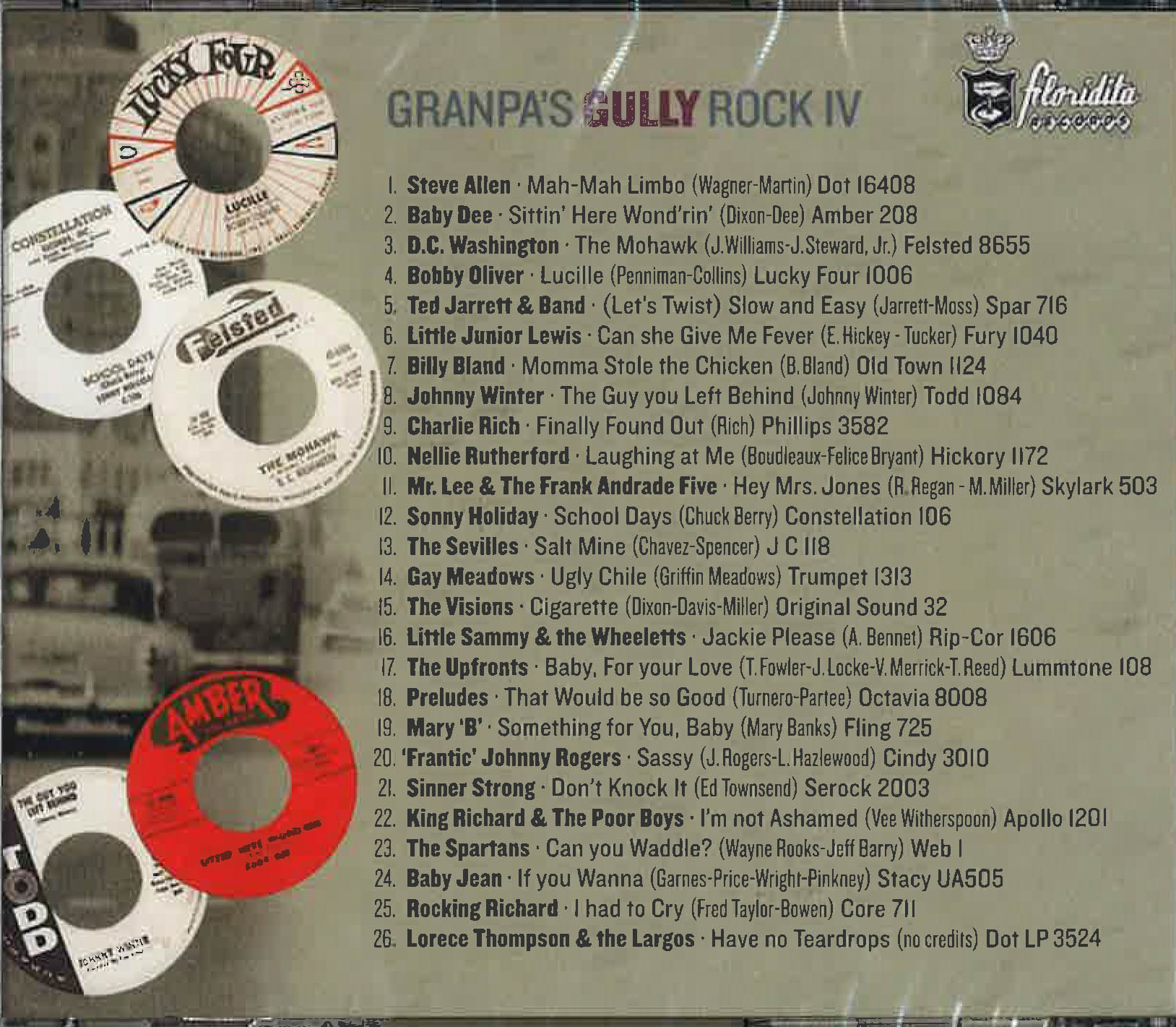 V.A. (R&B、ドゥワップ踊れる曲のみ編集コンピ第4弾。) - Grandpa's Gully Rock Vol. 4 (EU 限定 CD/New)