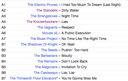 V.A. (米60'sガレージ・サイケ・コンピ名作) - Nuggets (Worldwide 限定復刻再発「サイケデリック・スプラッターVINYL」2xLP/New)