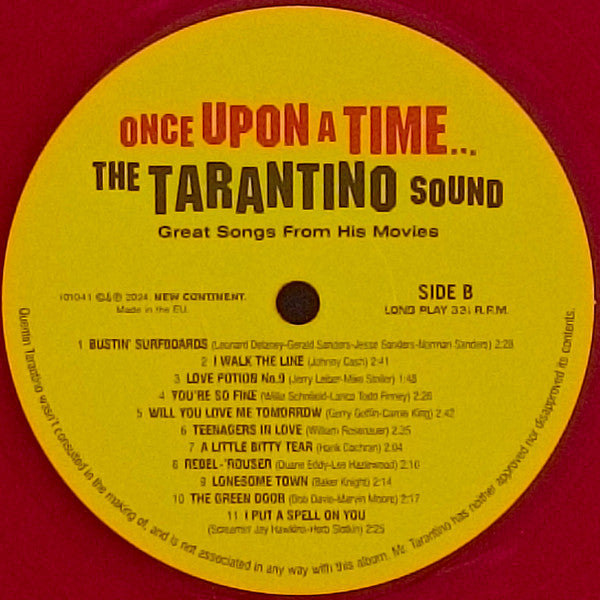 V.A. (タランティーノ監督映画サントラ編集コンピ) - Once Upon A Time... The Tarantino Sound (EU 限定プレス180g「赤盤」LP/ New)