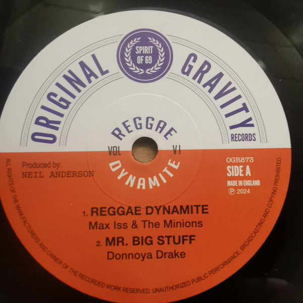 V.A. (オリジナル・グラヴィティ社のレゲエ EPシリーズ第6弾!) - Reggae Dynamite Vol. 6 EP (UK 初回限定オリジナルジャケ付き「白・赤ラベ」 4曲入り7" EP/New)