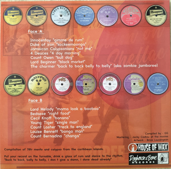 V.A. ('40〜'50年代カリプソ & メント編集コンピ) - Zombie Jamboree - Caribbean Rhythm On Shellac (フランス限定 LP/New)