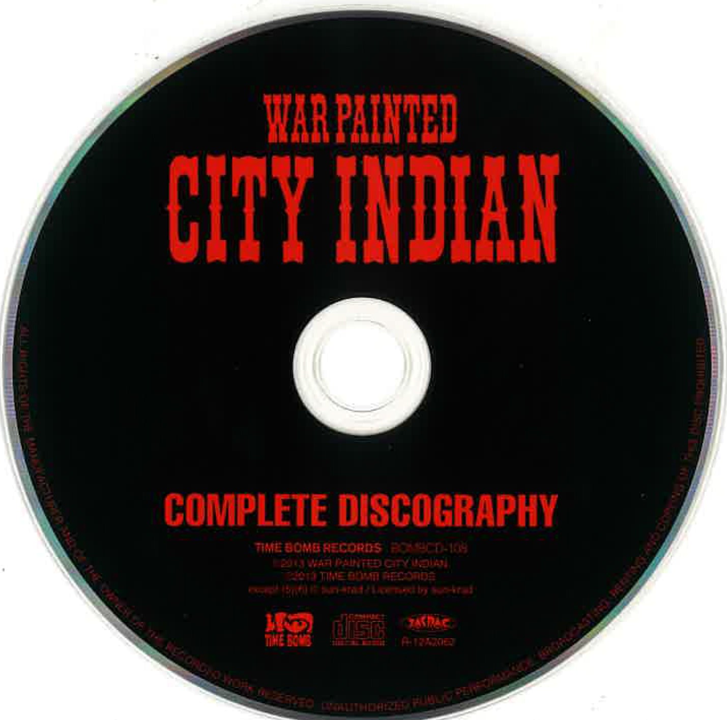 WAR PAINTED CITY INDIAN (ウォー・ペインテッド・シティ・インディアン) - Complete Discography (Japan タイムボム 限定 CD/New) 関西ハードコア・レジェンド全21曲入りコンピ!