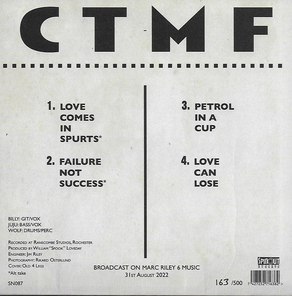 WILD BILLY CHILDISH & CTMF (ワイルド・ビリー・チャイルディッシュ & CTMF) - Love Comes In Spurts EP (UK 限定500枚ナンバリング入り4曲収録7インチEP/New)