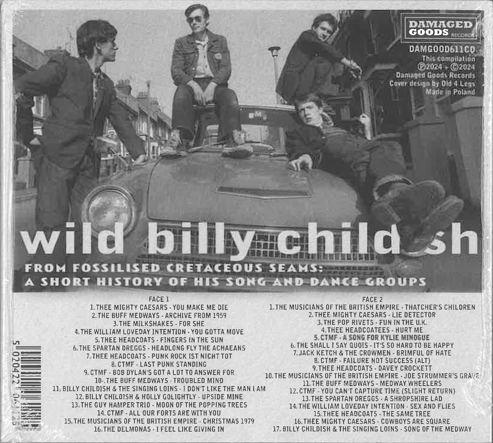 WILD BILLY CHILDISH (ワイルド・ビリー・チャイルディッシュ) - From Fossilised Cretaceous Seams (UK 限定CDx2枚組 - 見開きジャケ/New)