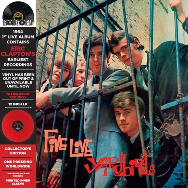 YARDBIRDS (ヤードバーズ) - FIVE LIVE YARDBIRDS (2024 RSD 2500枚限定再発「クリアレッド・ヴァイナル」LP/New)