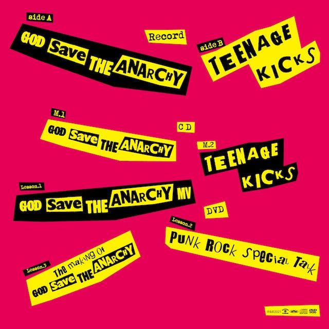 MAD 3 (マッド・スリー) - God Save The Anarchy (Japan 限定プレス 7inch+CD & DVD / New) ユース・カルチャー・シリーズ第一弾!