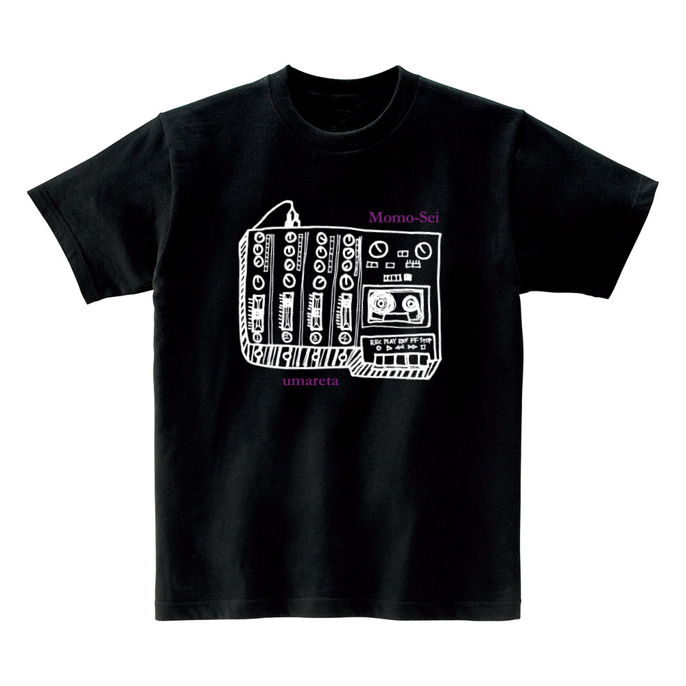 Momo-Sei (モモ・セイ = よしのももこ+よしのせい) - umareta (日本 アルバム再発記念Tシャツ - 黒 - / New)