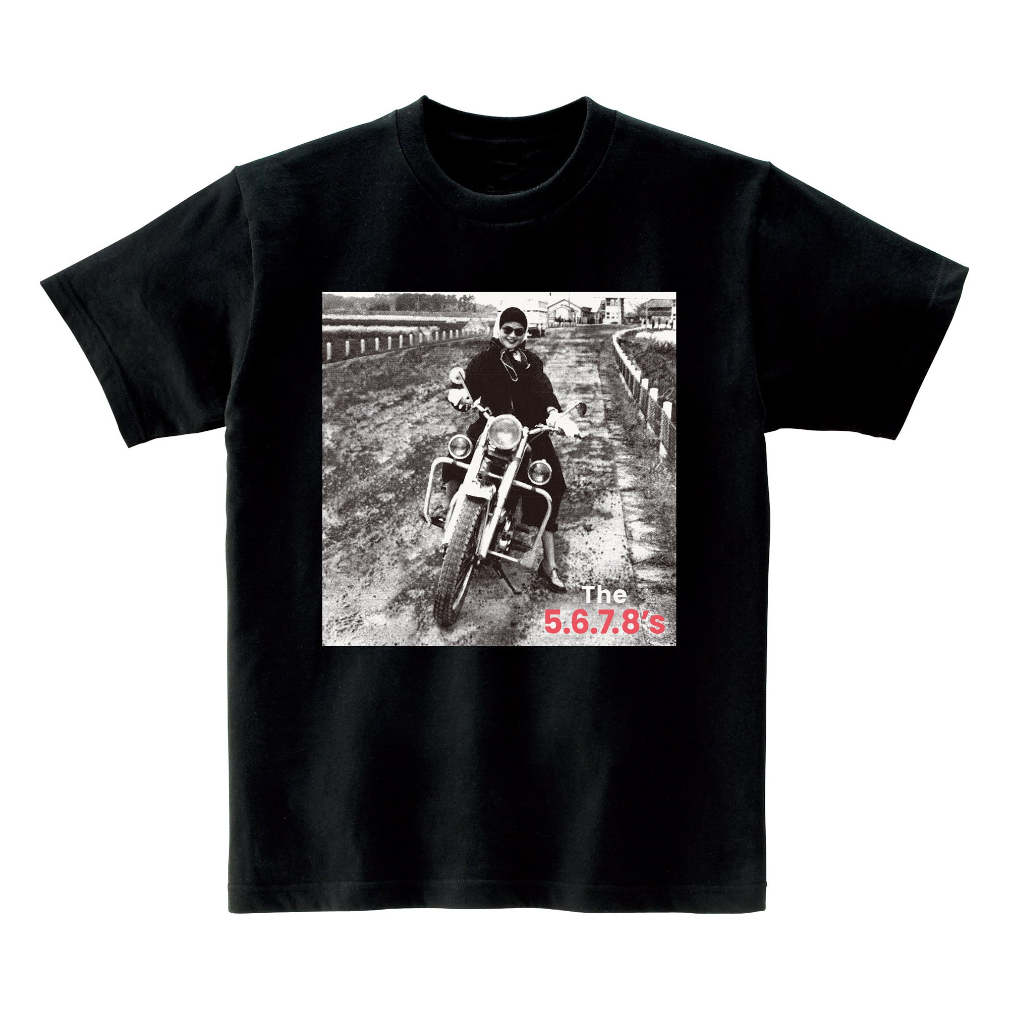 5.6.7.8’S , The (ザ・ファイブ・シックス・セブン・エイツ) - Run Run Run (結成40周年新作アルバム「Run Run Run」発売記念 限定Tシャツ 黒 : BLACK )