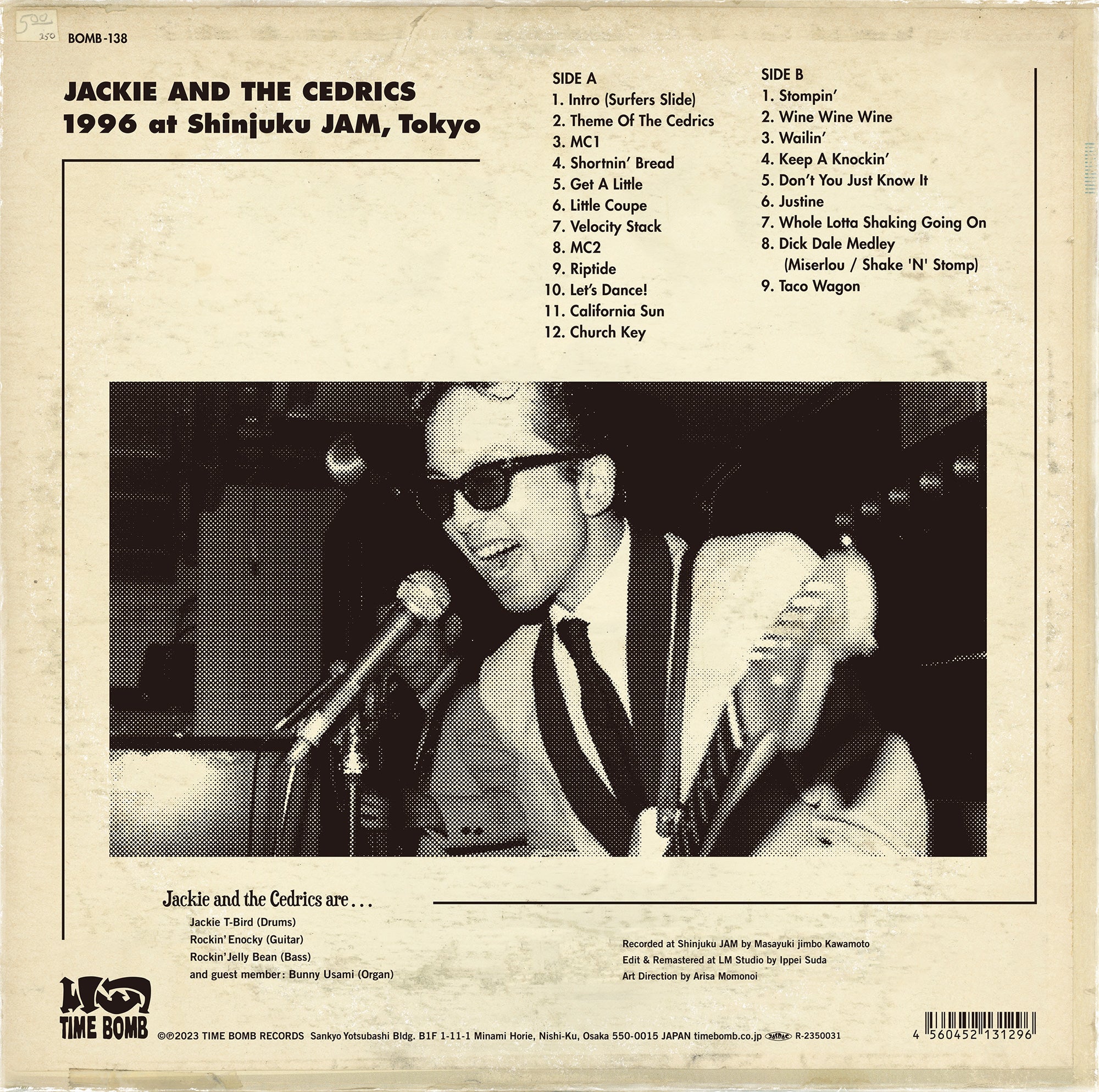 JACKIE & THE CEDRICS (ジャッキー・アンド・ザ・セドリックス) - 1996 at Shinjuku JAM, TOKYO (Japan タイムボム500枚限定「クリアスカイブルー」LP/New) '96年ライブ!