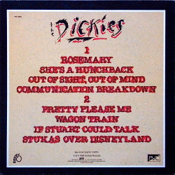 DICKIES, THE (ザ・ディッキーズ) - Stukas Over Disneyland (US 限定再発カラーマーブルヴァイナル 140g LP「廃盤 New」)