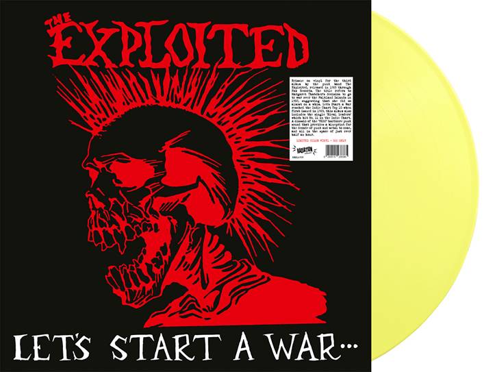 EXPLOITED, THE (ジ・エクスプロイテッド) - Let's Start A War... (Italy 500枚限定再発「イエローヴァイナル」 LP/ New) '83年 3rd アルバム!