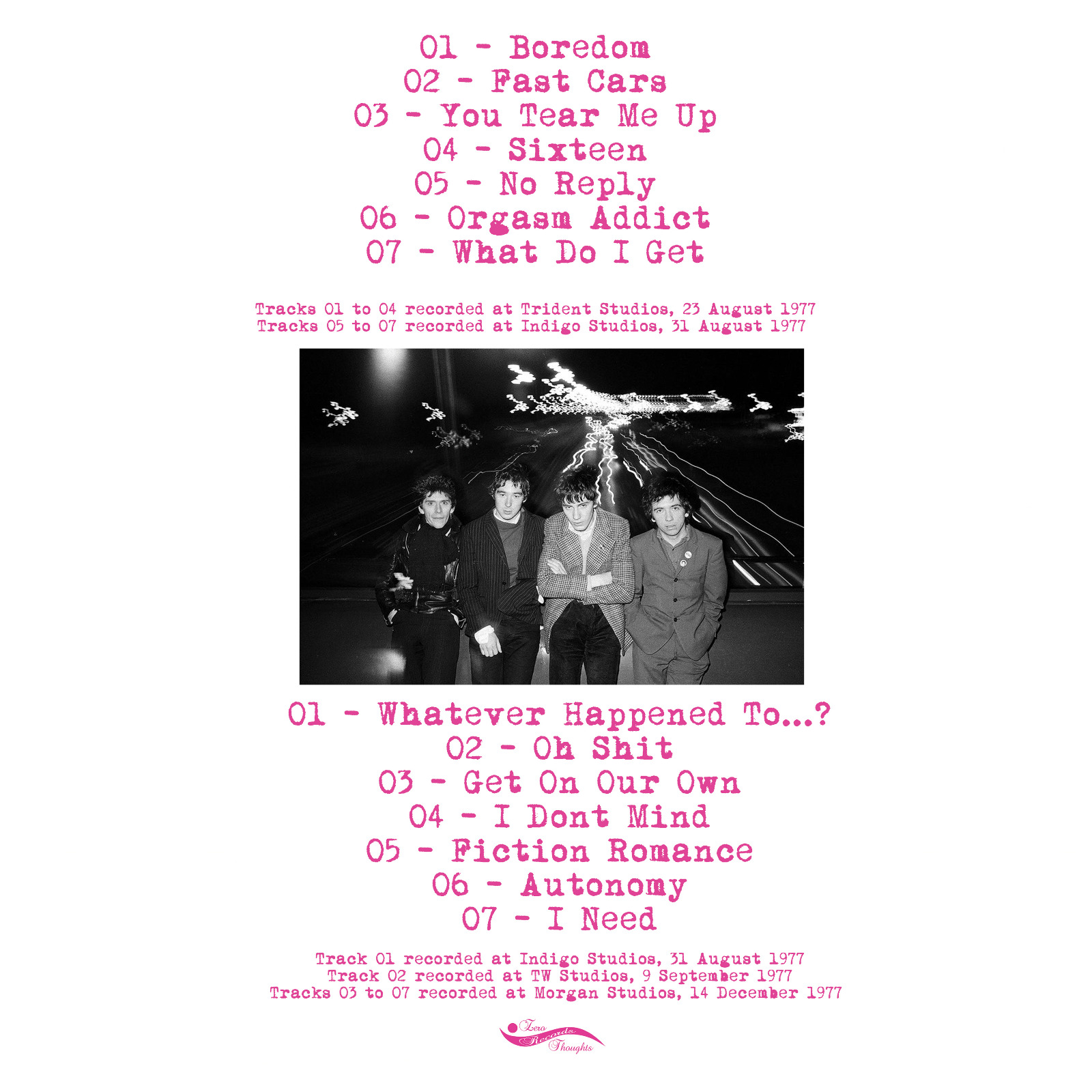 BUZZCOCKS (バズコックス) - Oh Shit! : The "Another Music In A Different Kitchen" Demos 1977 (EU 限定プレス LP/ New) 1st アルバムのデモ音源集!