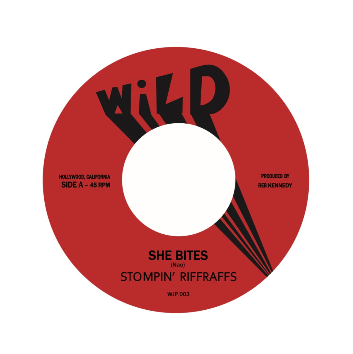STOMPIN’ RIFFRAFFS (ストンピン・リフラフズ) - SHE BITES / HEAVY SICK -Boogie version- (Japan 限定ジャケ付き7"/New ) 25年新作シングル!特典ステッカー付き