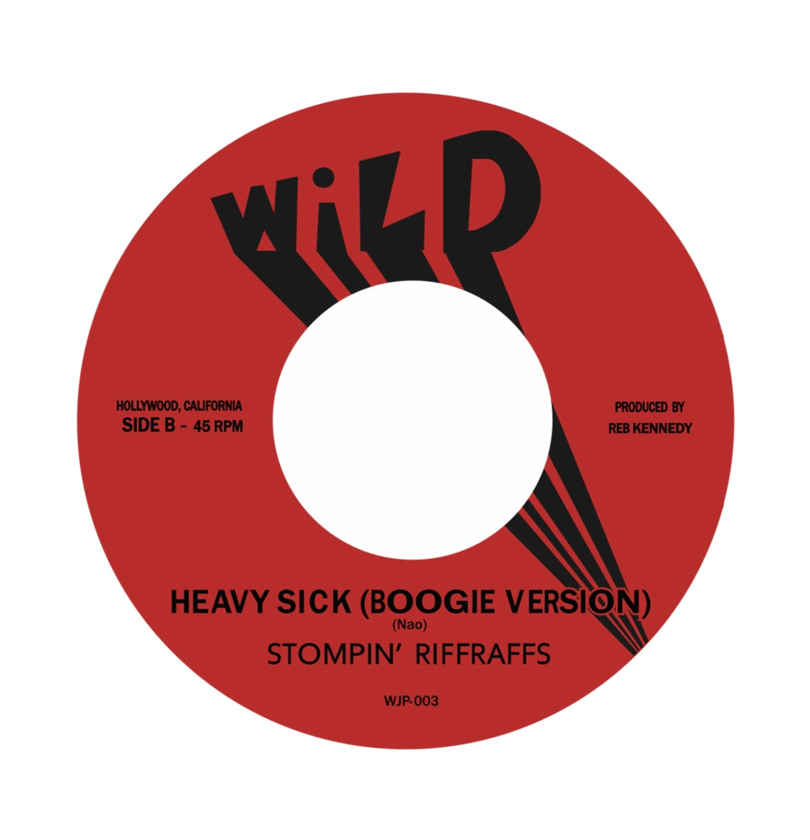 STOMPIN’ RIFFRAFFS (ストンピン・リフラフズ) - SHE BITES / HEAVY SICK -Boogie version- (Japan 限定ジャケ付き7"/New ) 25年新作シングル!特典ステッカー付き