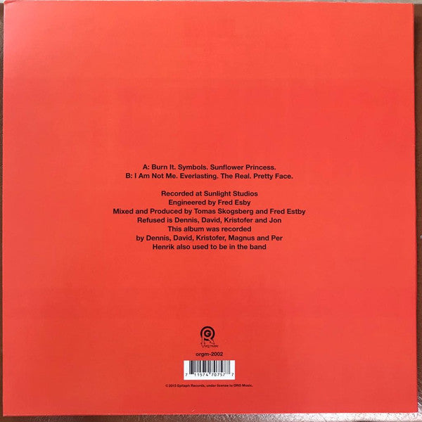 REFUSED (リフューズド) - Everlasting (Sweden 正規限定再発7曲入り 12インチ/NEW) '94年EP