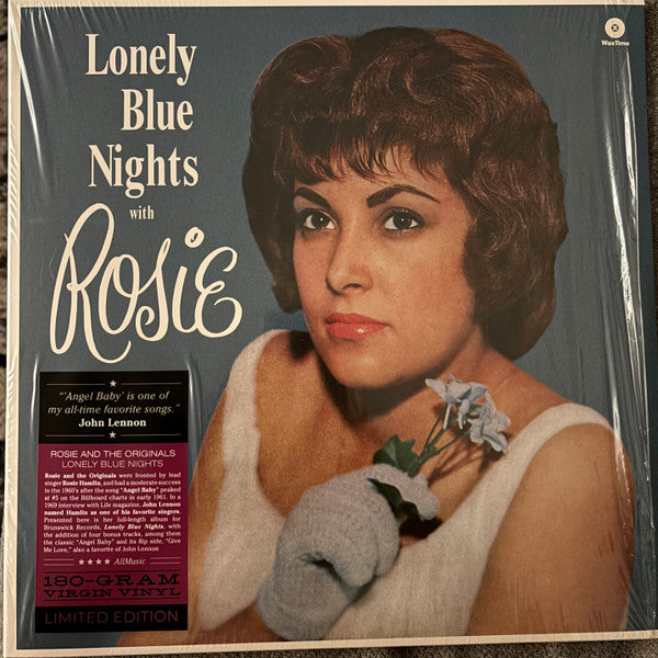 ROSIE (& THE ORIGINALS) (ロージー&ザ・オリジナルズ) - Lonely Blue Nights (EU 限定ボーナス入り再発180g LP/ New)極上恋愛バラッド「エンジェルベイビー」含む'61年名作