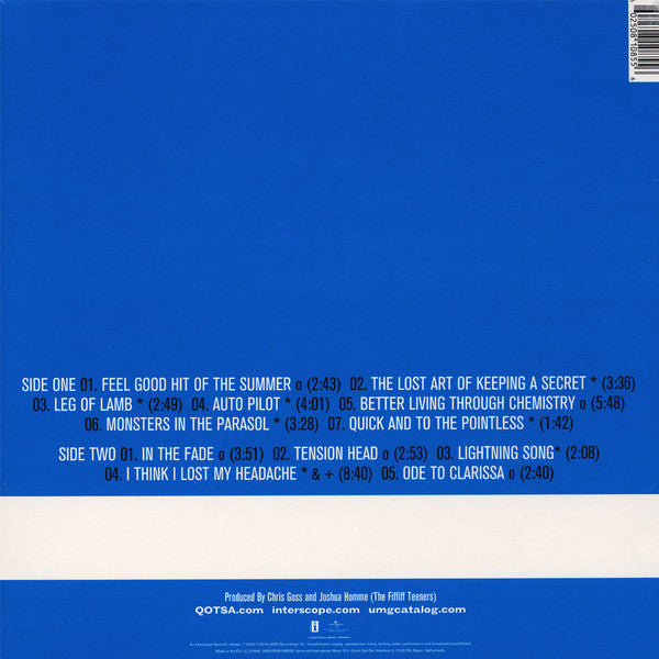 QUEENS OF THE STONE AGE (クイーンズ・オブ・ザ・ストーン・エイジ) - R (EU 限定復刻再発180グラム重量 LP/NEW)