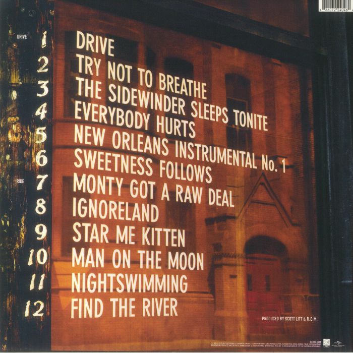 R.E.M. (アール・イー・エム) - Automatic For The People (EU 2023 NAD 限定復刻リマスター再発イエローヴァイナル LP/NEW)