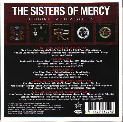 SISTERS OF MERCY, THE (ザ・シスターズ・オブ・マーシー) - Original Album Series (EU 限定復刻再発 5xCD ボックスセット/NEW)