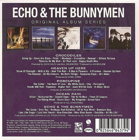 ECHO & THE BUNNYMEN (エコー&ザ・バニーメン) - Original Album Series (EU 限定復刻再発 5xCD ボックスセット/NEW)