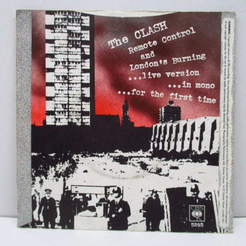 CLASH, THE (ザ・クラッシュ) - Remote Control (UK '77「セカンドプレス」 7"+マット固紙折り返ジャケ/CBS 5293) セカンドシングル!