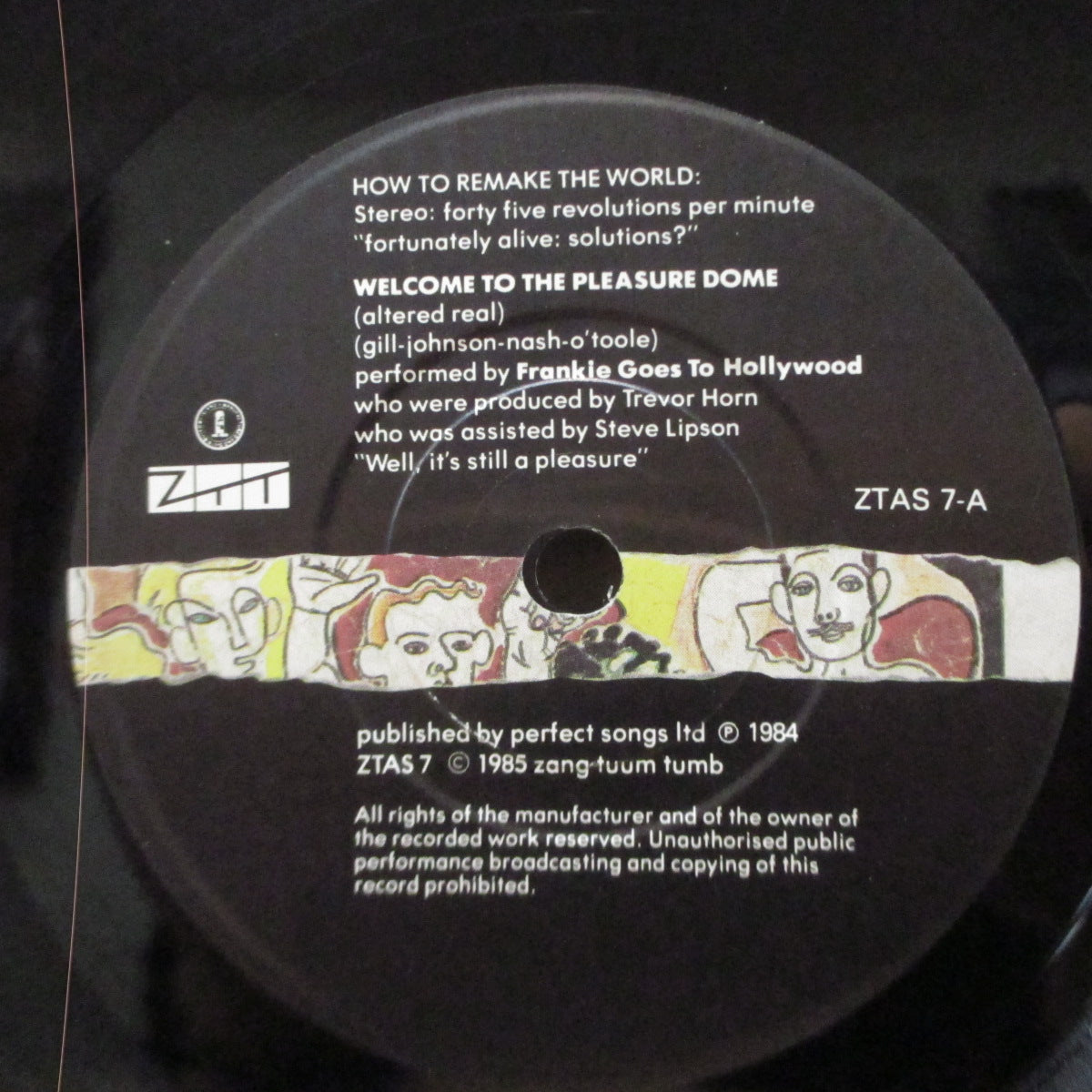 FRANKIE GOES TO HOLLYWOOD (フランキー・ゴーズ・トゥ・ハリウッド) - Welcome To The Pleasuredome +2 (UK オリジナル 7")