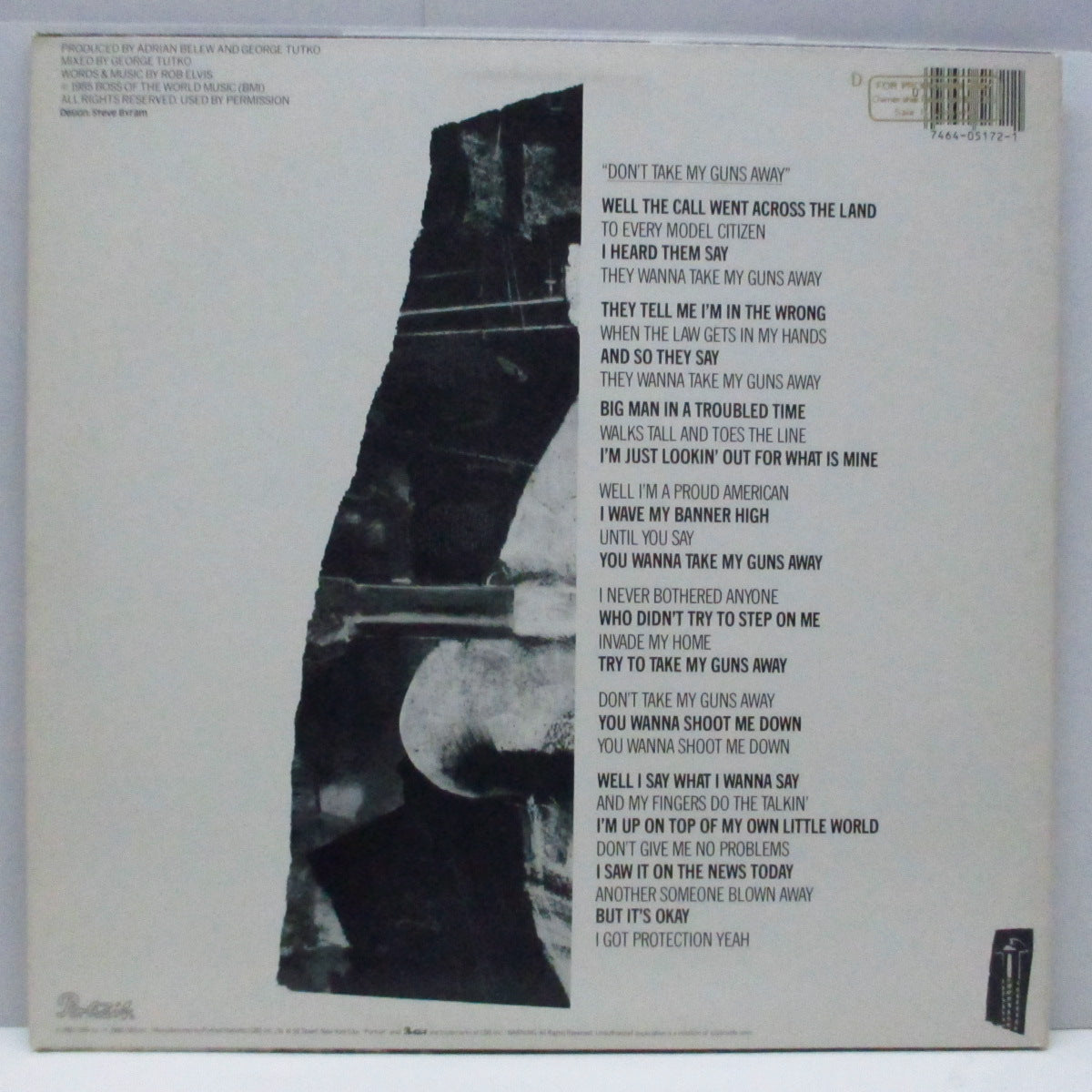 ELVIS BROTHERS, THE (ジ・エルヴィス・ブラザーズ) - Don't Take My Guns Away (US Orig.12"/Promo Stamped CVR)