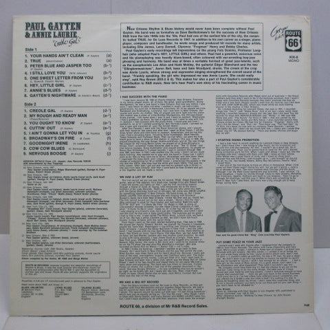 PAUL GAYTEN & ANNIE LAURIE - Creole Gal (SWEDEN Orig.)