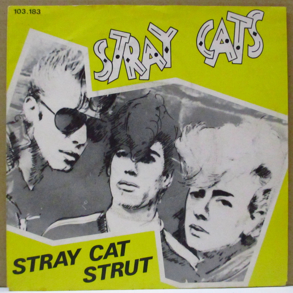 STRAY CATS (ストレイ・キャッツ) - Stray Cat Strut (Dutch 限定クリアイエローヴァイナル 7")