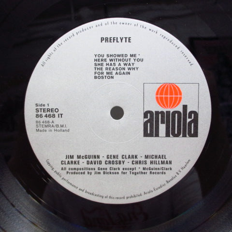 BYRDS (ザ・バーズ) - Preflyte (Dutch Orig.LP/CS)