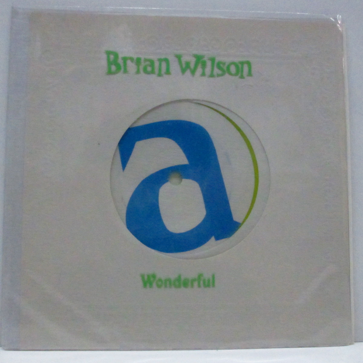 BRIAN WILSON (ブライアン・ウィルソン) - Wonderful (EU Orig.Yellow Vinyl 7"+Printed PVC)