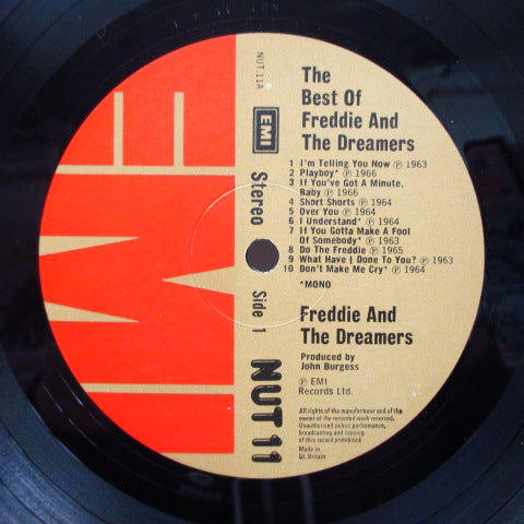 FREDDIE AND THE DREAMERS (フレディー&ザ・ドリマーズ) - The Best Of Freddie And The Dreamers (UK Orig.LP/No CS)