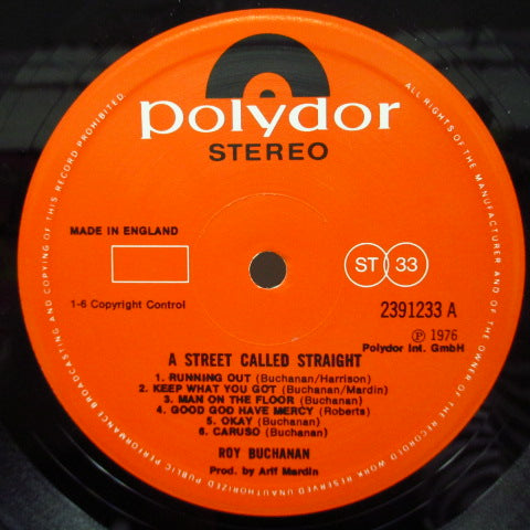 ROY BUCHANAN - A Street Called Straight (UK Orig.LP)
