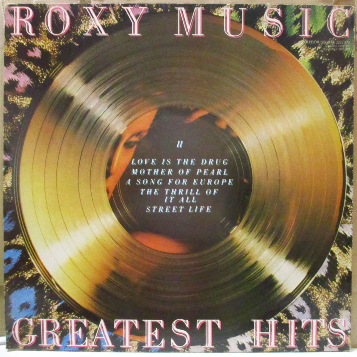 ROXY MUSIC (ロキシー・ミュージック) - Greatest Hits (UK オリジナル「ピクチャーラベ」LP+ソフト紙インナー/光沢ジャケ)