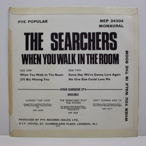 SEARCHERS (サーチャーズ) - When You Walk In The Room (UK Orig.EP/CFS)
