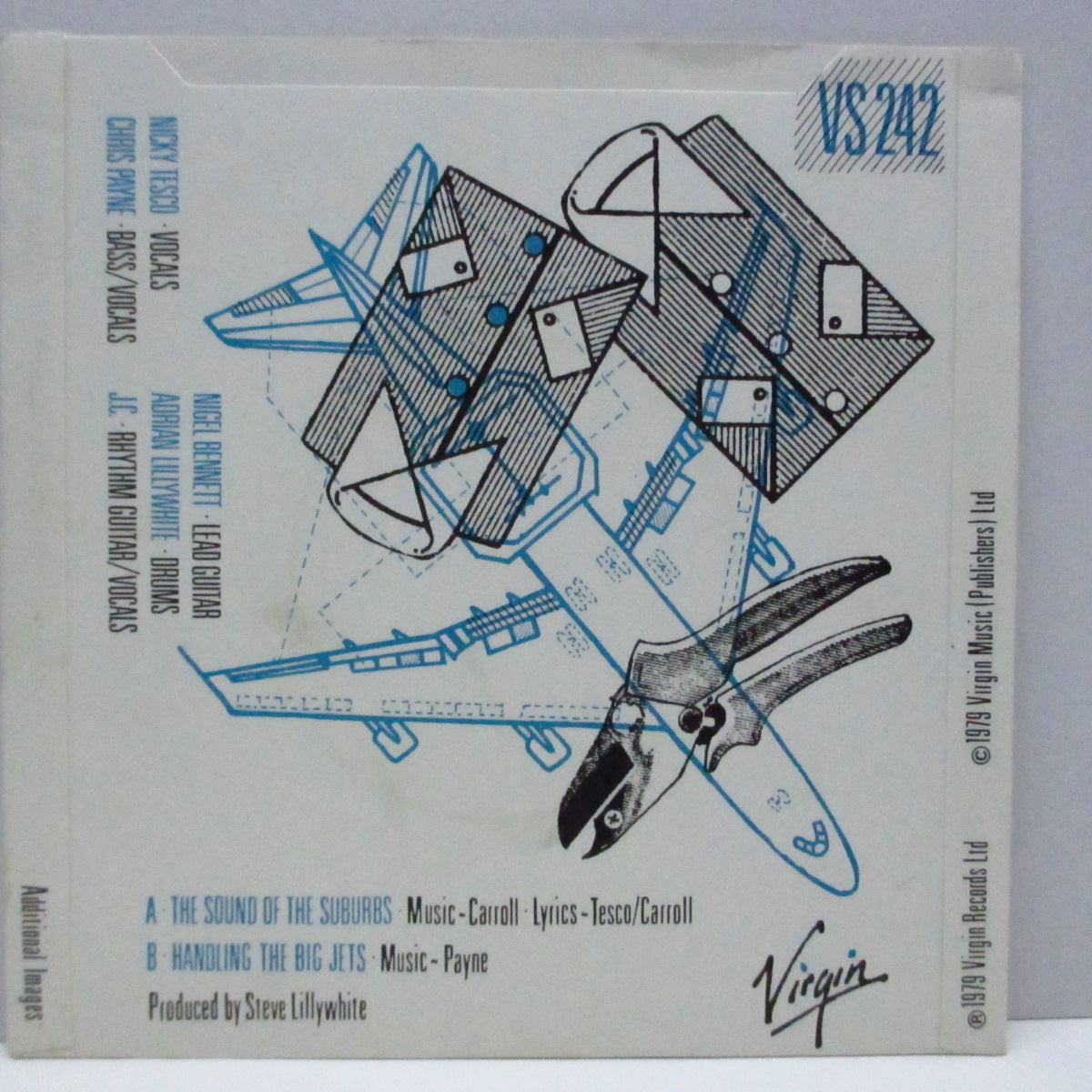 MEMBERS, THE (ザ ・メンバーズ) - The Sound Of The Suburbs (UK オリジナル・ブラックヴァイナル 7"/マット固紙折り返ジャケ) 限定のクリア盤とは別ジャケ!