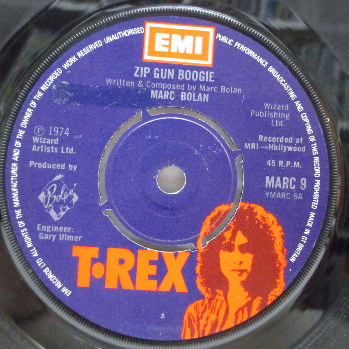 T.REX (T・レックス) - Zip Gun Boogie (UK Orig.7"+CS)