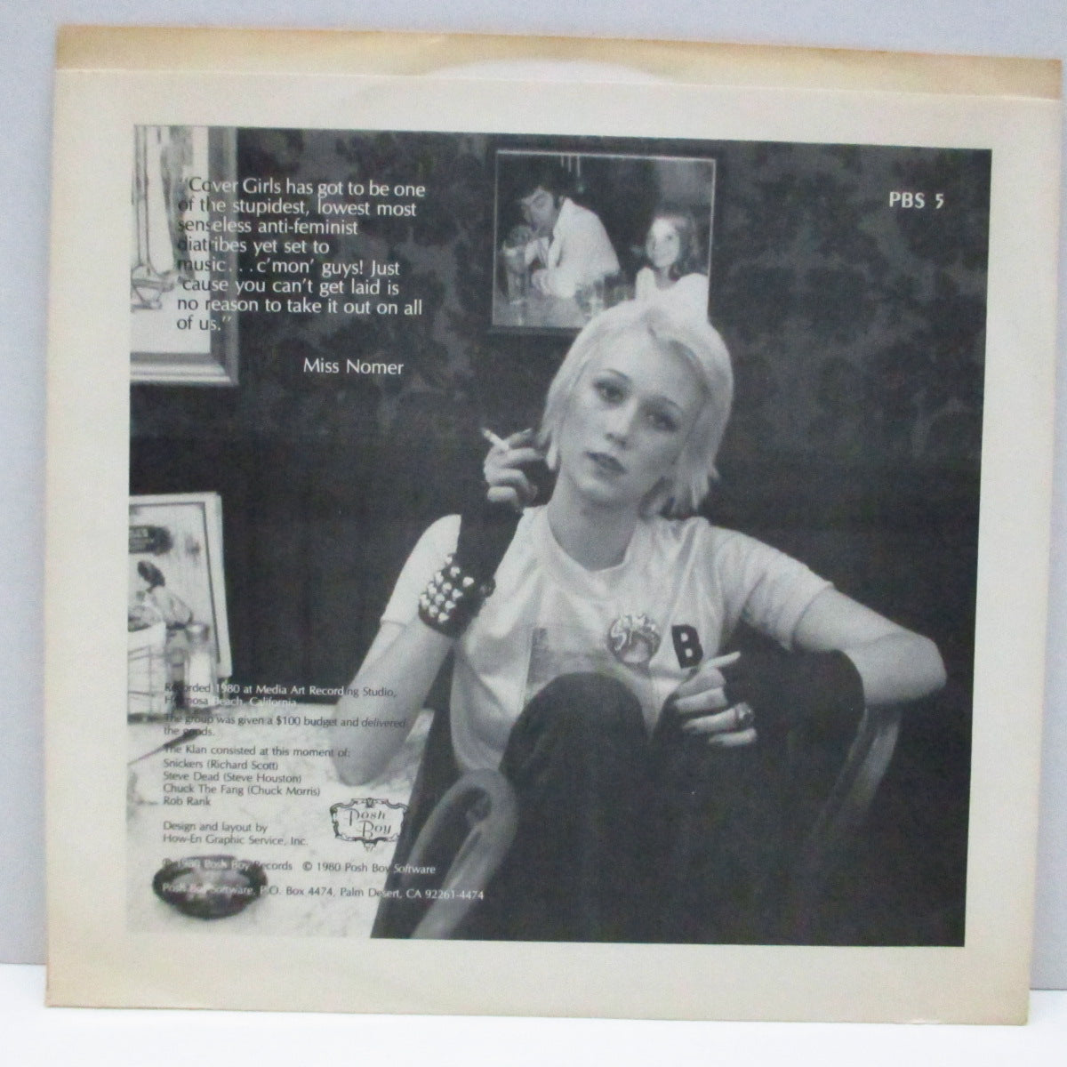 KLAN, THE (ザ・クラン) - Pushin' Too Hard (US Ltd.Reissue Red Vinyl 7"+PS)