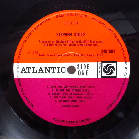 STEPHEN STILLS (ステファン・スティルス) - Stephen Stills (1st) (UK Orig.LP/CS)