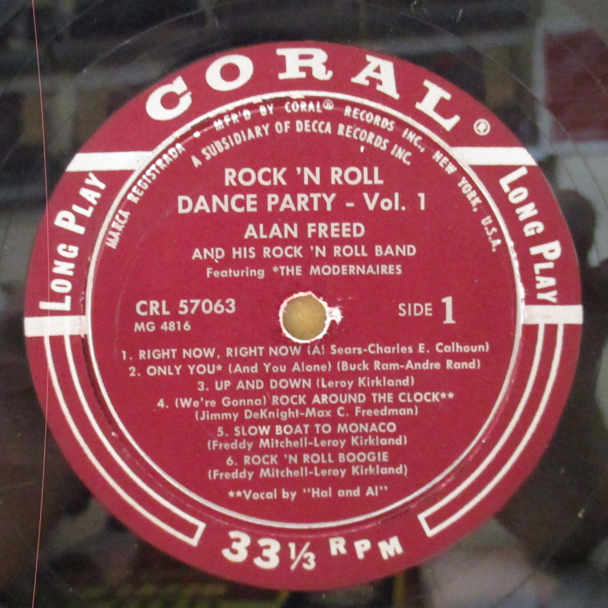 ALAN FREED & HIS R&R BAND (アラン・フリード) - Rock'n'Roll Dance Party Vol.1 (US Orig.Mono LP)