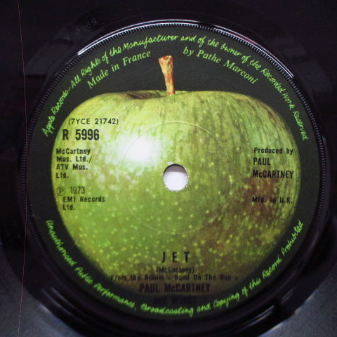 PAUL McCARTNEY & WINGS (ポール・マッカートニー & ウイングス) - Jet / Let Me Roll It (UK-France Orig.7")