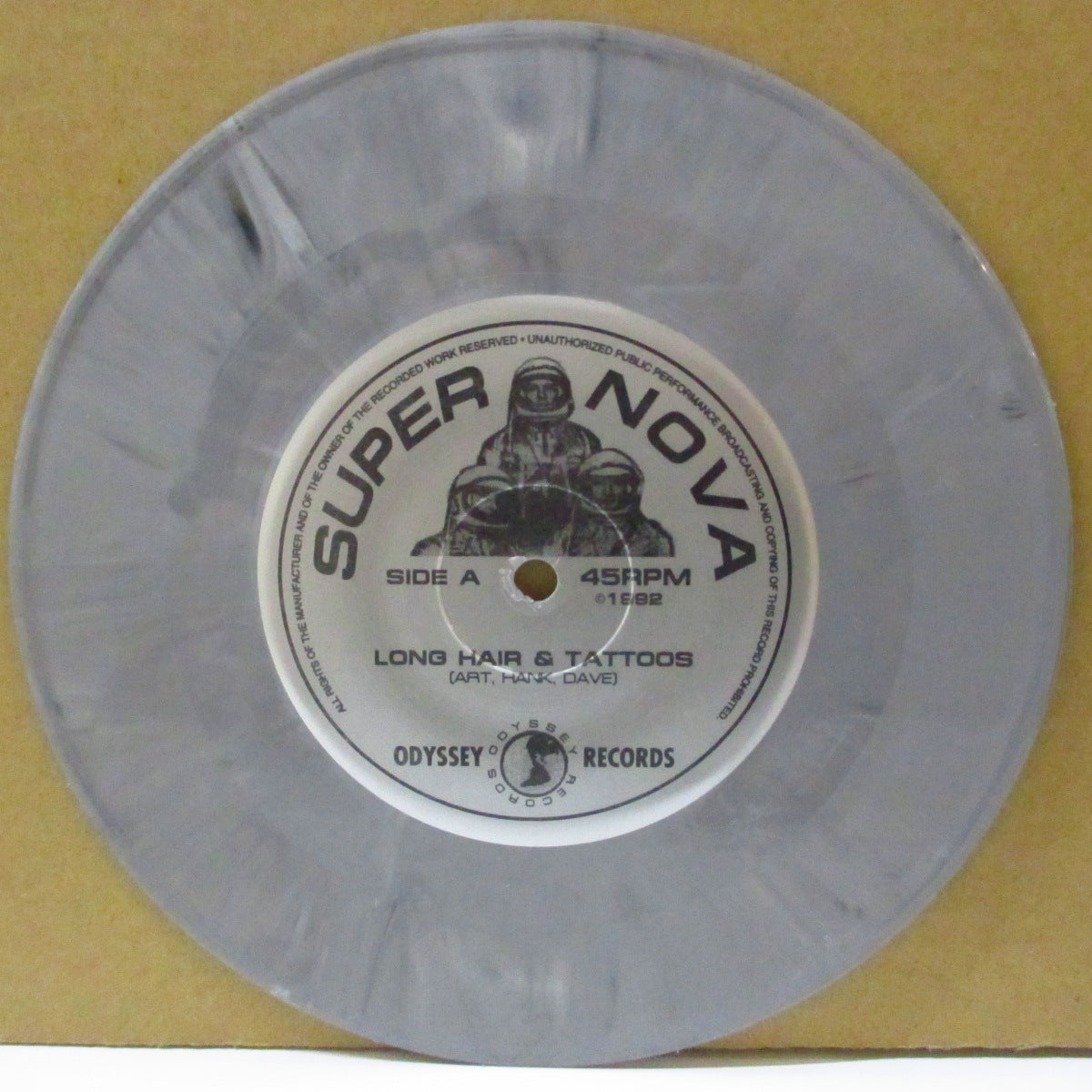 SUPERNOVA (スーパーノヴァ) - Long Hair & Tattoos (US Limited Grey Marbel Vinyl 7"+Insert/Numbered PS)