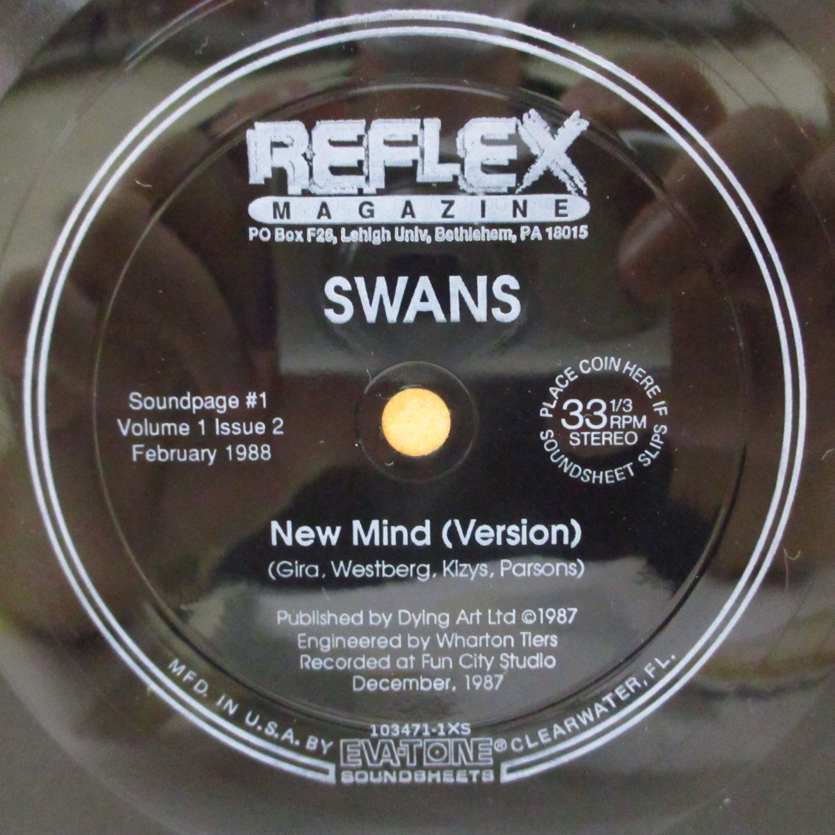 SWANS (スワンズ) - New Mind - Version (US Orig.1-Sided Shaped Flexi 6")