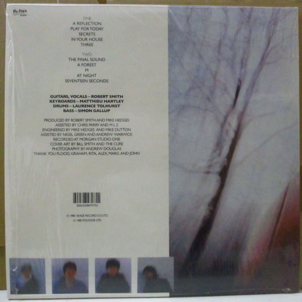 CURE, THE (ザ・キュアー) - Seventeen Seconds (EU RSD 2020 限定再発ピクチャー LP/ステッカー付きマット片面ダイカットジャケ)