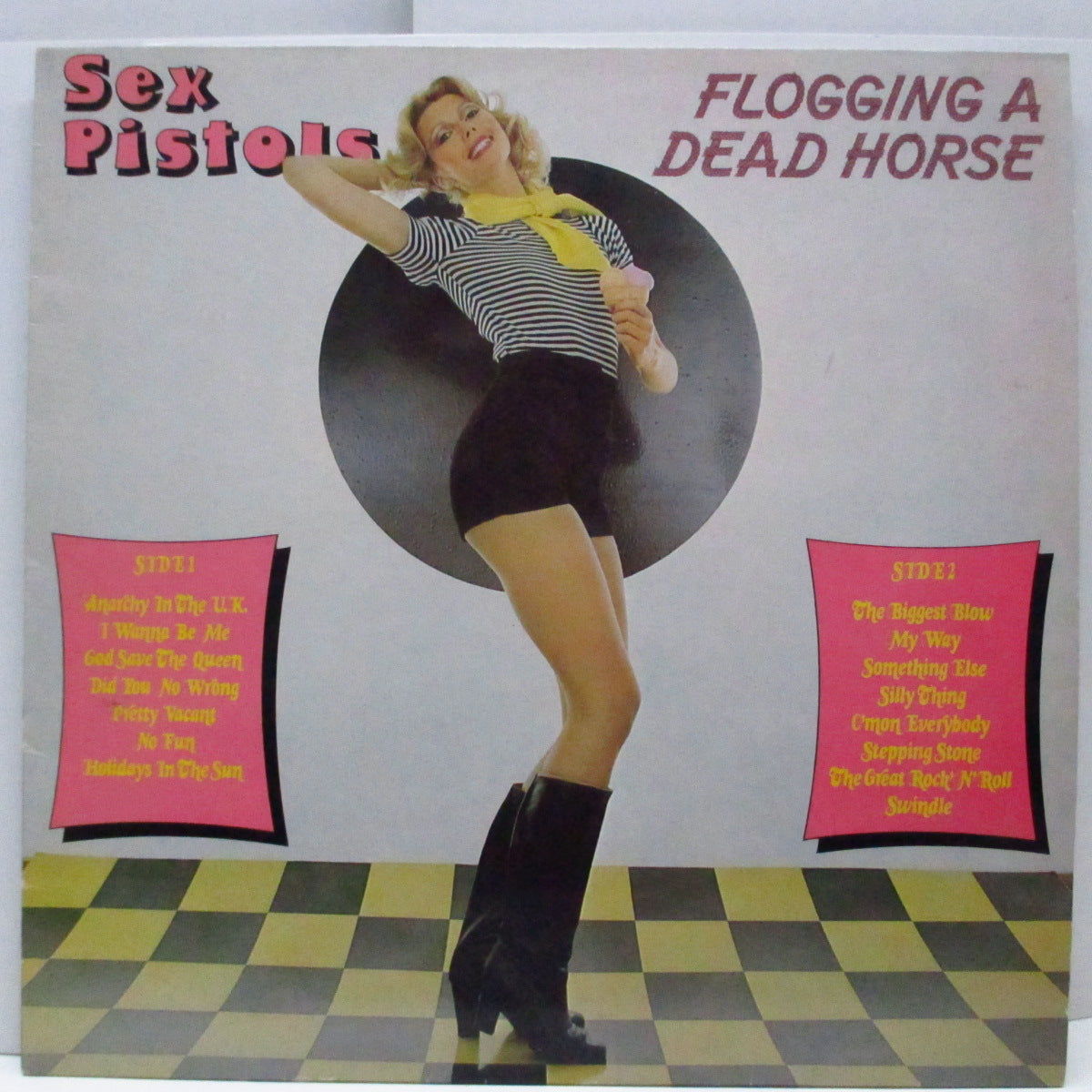 SEX PISTOLS (セックス・ピストルズ) - Flogging A Dead Horse (UK '86 再発「緑/赤ラベ」LP/OVED 165)
