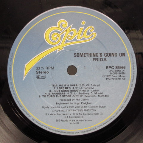 FRIDA (フリーダ) - Something's Going On (UK オリジナル LP+インナー) '82年アルバム