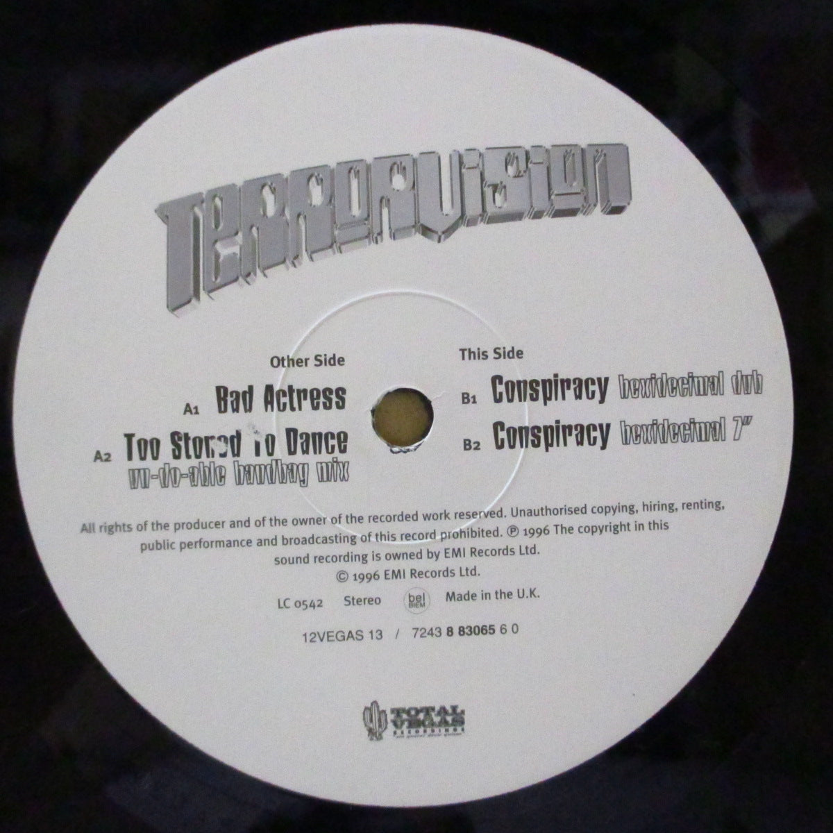 TERRORVISION (テラーヴィジョン) - Bad Actress (UK Orig.12")