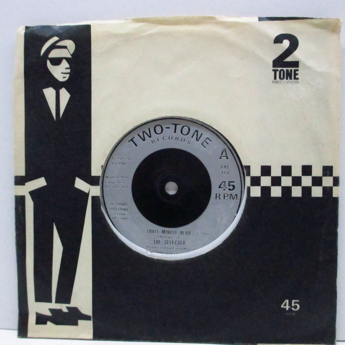 SELECTER, THE (ザ ・セレクター) - Three Minute Hero (UK '80 再発銀ラベ「フラットセンター」7"+カンパニースリーブ)