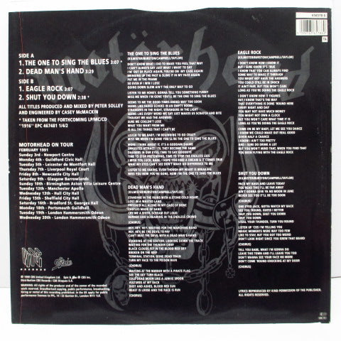 MOTORHEAD (モーターヘッド) - The One To Sing The Blues +3 (UK Orig.12")